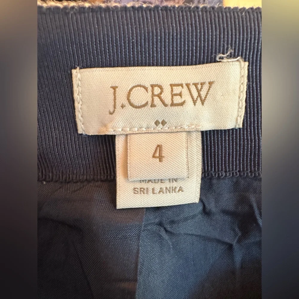 J.Crew Striped Wool Blend Pencil Skirt Size 4 Classic Workwear